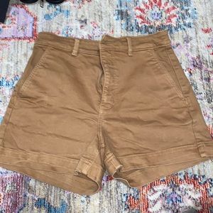 Everlane cotton twill shorts size 6 tan